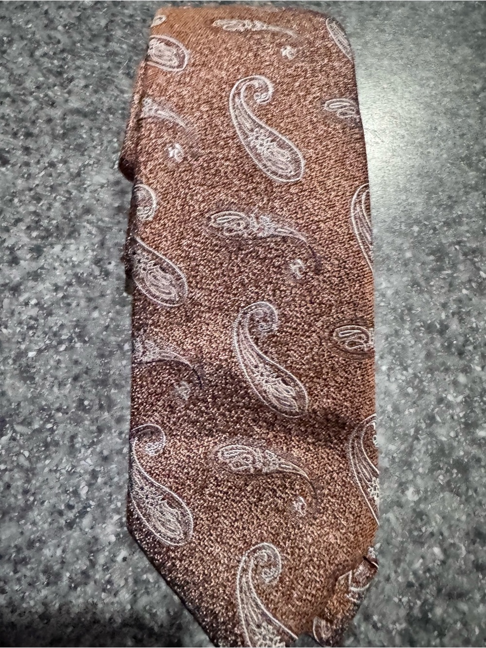 Jos. A. Bank Copper Brown Paisley Silk Tie